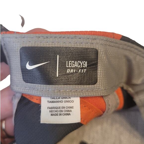 Nike Clemson Tigers Hat Black Orange Legacy 91 One Size Adjustable GUC - Picture 7 of 9